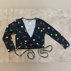 American Apparel Wrap Crop Top